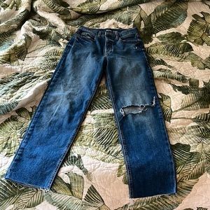 Old Navy Sky Hi Straight Extra High Rise Jeans